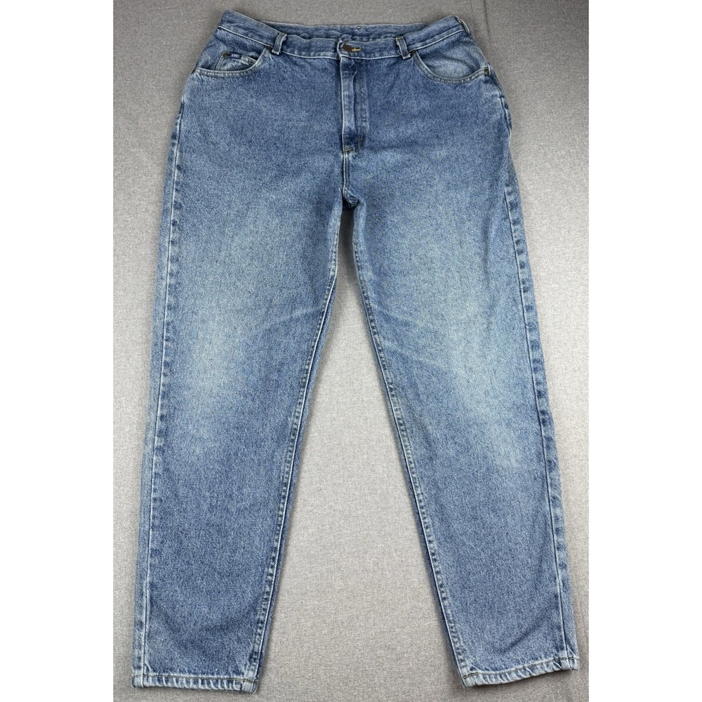 Lee Women's Relaxed Fit Straight Leg Blue Jeans Size 18 Medium 100% Cotton